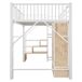 Cama alta para niños 255x145 Cama alta para niños 255x145 Blanco