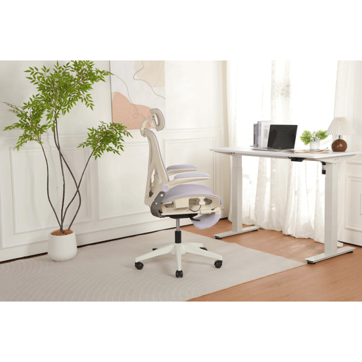 Cadeira de escritório ergonómica, dobrável e de tamanho reduzido - braços rebatíveis, apoio lombar, encosto totalmente em malha, apoio para a cabeça 3D, pedais de trabalho - cor roxa Cadeira de escritório ergonómica, dobrável e de tamanho reduzido - braços rebatíveis, apoio lombar, encosto totalmente em malha, apoio para a cabeça 3D, pedais de trabalho - cor roxa