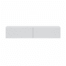 Móvel para TV Kaway de 180cm para Sala de Estar e Jantar, Branco Brilhante, com 2 Portas Articuladas de Abertura por Pressão.