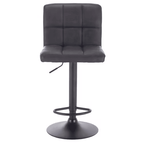 Bancos altos de 38 cm - Multifuncionais, com encosto, para cozinha, balcão e sala de jantar - Antracite