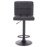 Bancos altos de 38 cm - Multifuncionais, com encosto, para cozinha, balcão e sala de jantar - Antracite