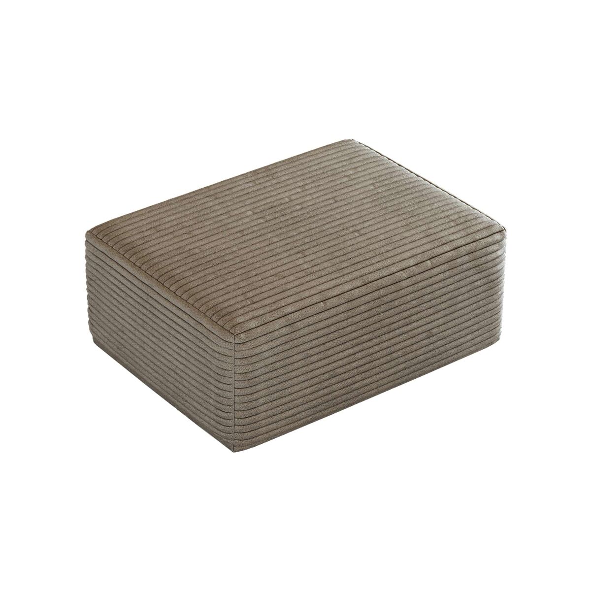 Puff decorativo 70x95x40 cm - acolchado suave y diseño moderno - camel