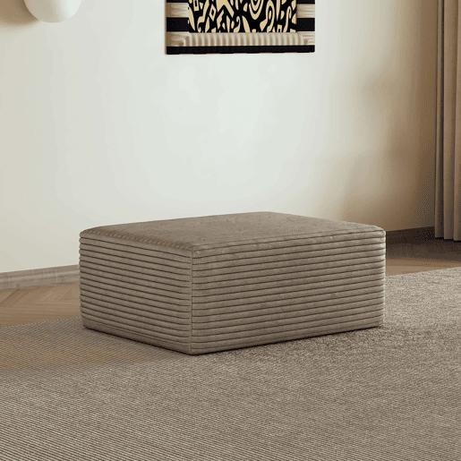 Puf decorativo 70 x 95 x 40 cm u2013 estofamento macio e design moderno u2013 Camel Puf decorativo 70 x 95 x 40 cm u2013 estofamento macio e design moderno u2013 Camel