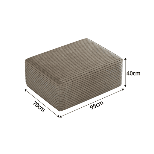 Puf decorativo 70 x 95 x 40 cm u2013 estofamento macio e design moderno u2013 Camel Puf decorativo 70 x 95 x 40 cm u2013 estofamento macio e design moderno u2013 Camel