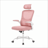 Cadeira de escritório 67,5 x 62 x 123,5 cm - encosto alto, ergonómica, com rodas e design respirável - rosa