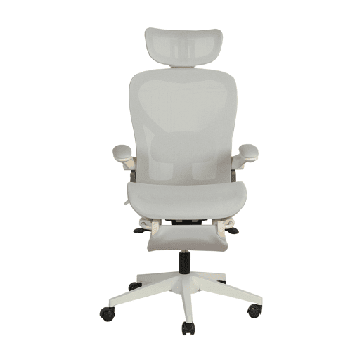 Cadeira de escritório ergonómica, dobrável e compacta - apoio lombar, almofada deslizante em malha, apoios de braços rebatíveis, apoio para a cabeça 3D e pedais de trabalho - cinzenta Cadeira de escritório ergonómica, dobrável e compacta - apoio lombar, almofada deslizante em malha, apoios de braços rebatíveis, apoio para a cabeça 3D e pedais de trabalho - cinzenta