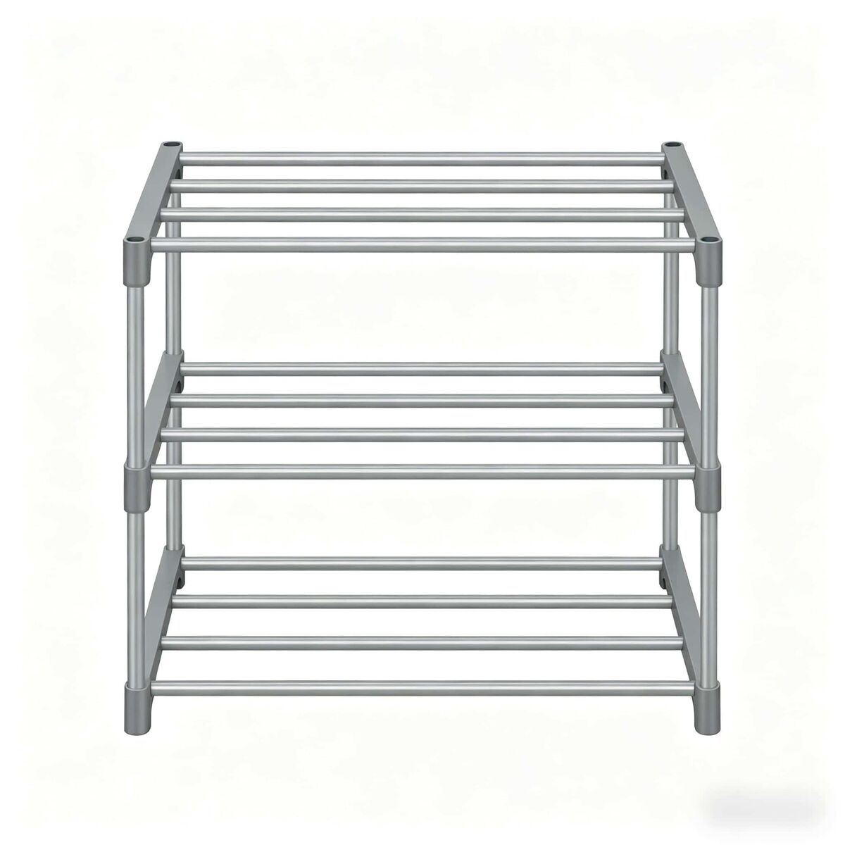 Zapatero 42x30x37 cm - estantería abierta independiente para zapatos - gris