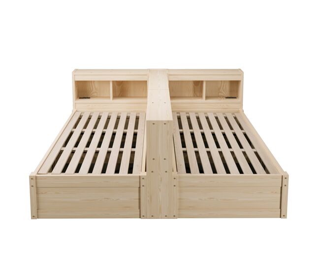 Sofá cama 90/180 × 200 cm - con enchufe europeo, compartimentos de almacenamiento, tira led, mecanismo hidráulico, cama multifuncional doble - madera
