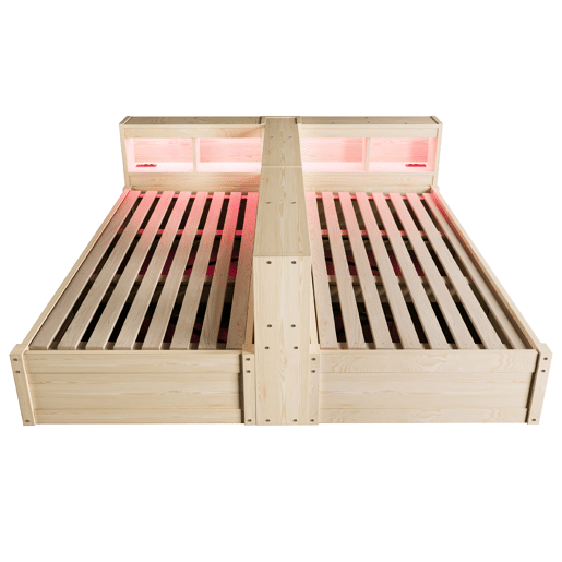 Sofá-cama 90180 × 200 cm - com tomada europeia, compartimentos de arrumação, faixa de LED, mecanismo hidráulico, cama dupla multifuncional - madeira natural Sofá-cama 90180 × 200 cm - com tomada europeia, compartimentos de arrumação, faixa de LED, mecanismo hidráulico, cama dupla multifuncional - madeira natural