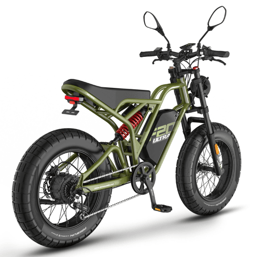E-bike FAFREES F20 Ultra (Homologação UE L1e-B) - Motor 750W Bateria 48V25AH Pneus 20 Polegadas Travões hidráulicos - Verde E-bike FAFREES F20 Ultra (Homologação UE L1e-B) - Motor 750W Bateria 48V25AH Pneus 20 Polegadas Travões hidráulicos - Verde