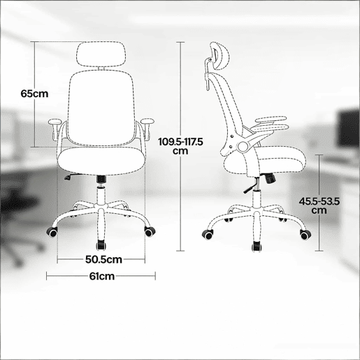 Cadeira de escritório 63,5 x 47 cm - encosto alto ergonómico, cadeira clássica de computador para escritório e reuniões - rosa Cadeira de escritório 63,5 x 47 cm - encosto alto ergonómico, cadeira clássica de computador para escritório e reuniões - rosa
