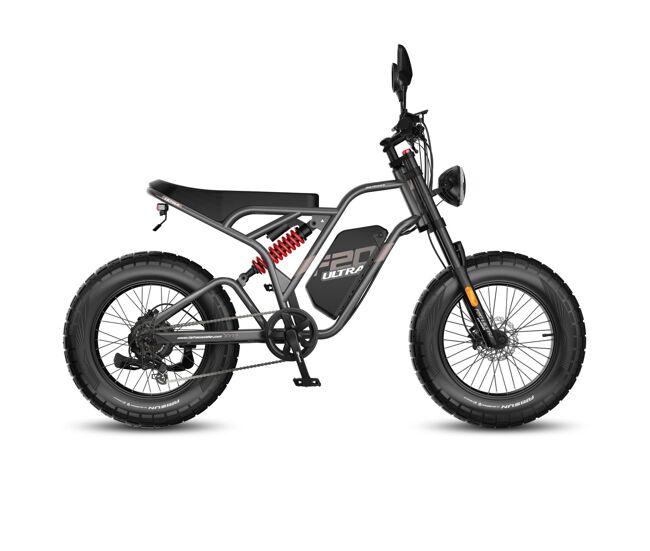 Bicicleta eléctrica fafrees f20 ultra (homologación tipo ue l1e-b) - motor 750w batería 48v25ah neumáticos 20 pulgadas frenos mecánicos - gris