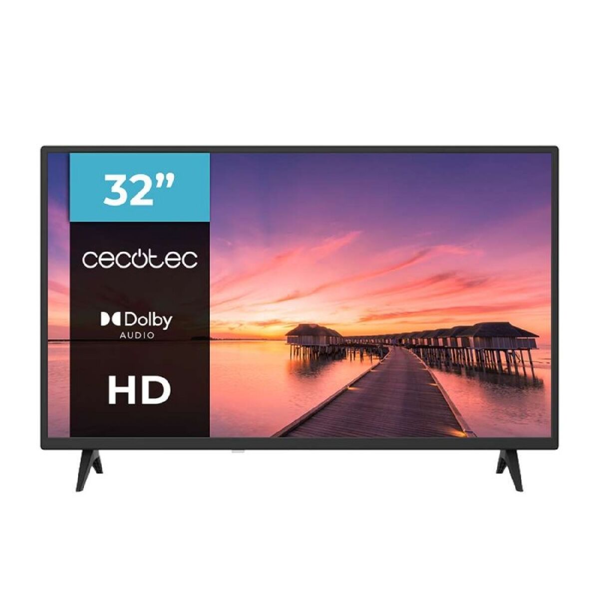 Cecotec tv, televisor led de 32pulgadas 0 series 0032s. pantalla 32 pulgadas, hd, resolución de imágenes y videos óptima