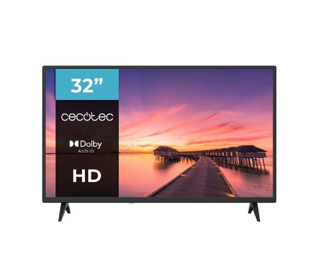 Cecotec tv, televisor led de 32pulgadas 0 series 0032s. pantalla 32 pulgadas, hd, resolución de imágenes y videos óptima