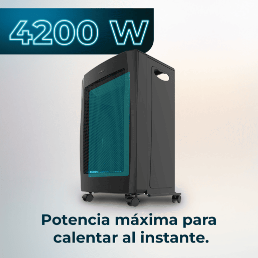 Cecotec Aquecedor a Gás Dobrável Chama Azul ReadyWarm 4500 BlueFlame Foldable. 4200 W, 2 Níveis de Potência