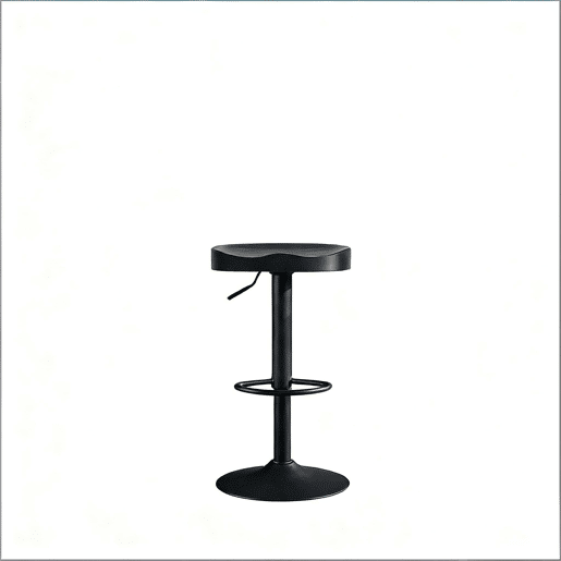 Banco de bar de 38 cm u2013 estilo moderno, assento alto para o pequeno-almoƧo e sala de jantar u2013 preto Banco de bar de 38 cm u2013 estilo moderno, assento alto para o pequeno-almoƧo e sala de jantar u2013 preto