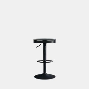 Banco de bar de 38 cm u2013 estilo moderno, assento alto para o pequeno-almoço e sala de jantar u2013 preto