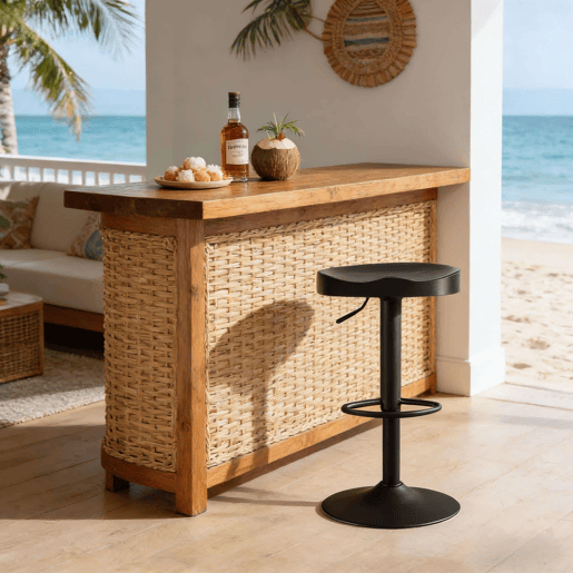 Banco de bar de 38 cm u2013 estilo moderno, assento alto para o pequeno-almoƧo e sala de jantar u2013 preto Banco de bar de 38 cm u2013 estilo moderno, assento alto para o pequeno-almoƧo e sala de jantar u2013 preto
