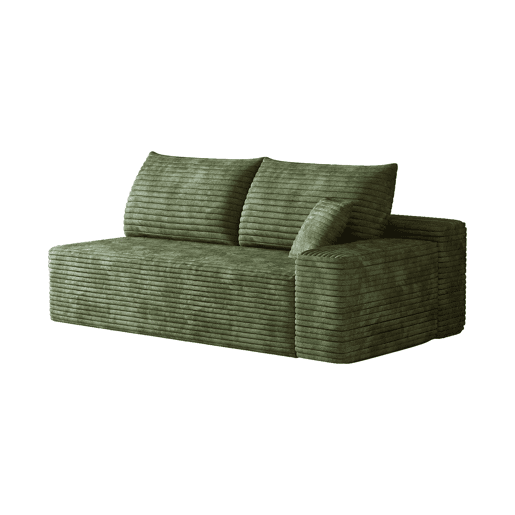 Sofá modular de 2 lugares - Design moderno e confortável - Verde Sofá modular de 2 lugares - Design moderno e confortável - Verde