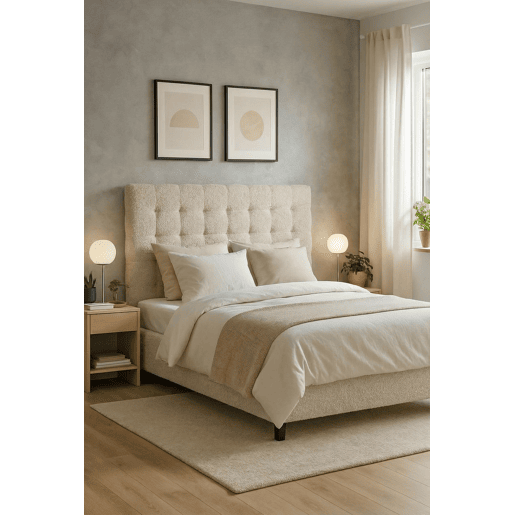 Cabeceira de cama quadrada Ascot Pearl 120 x 105 cm Cabeceira de cama quadrada Ascot Pearl 120 x 105 cm