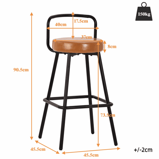 Conjunto de mesa alta de bar com 2 bancos de bar - mesa alta redonda com espaço de arrumação e bancos ergonómicos, MDF com efeito de madeira - madeira Conjunto de mesa alta de bar com 2 bancos de bar - mesa alta redonda com espaço de arrumação e bancos ergonómicos, MDF com efeito de madeira - madeira