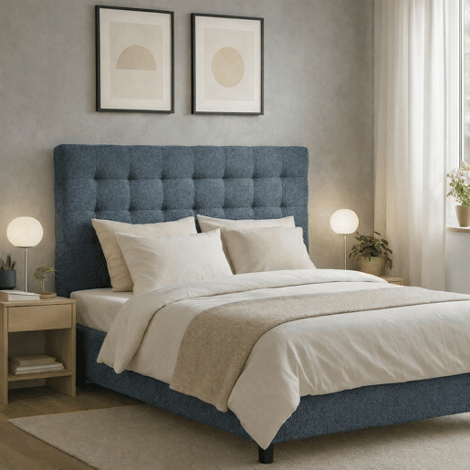 Cabeceira de Cama Quadrados Ascot Atlantic 120 x 180 cm - Altura 120 cm