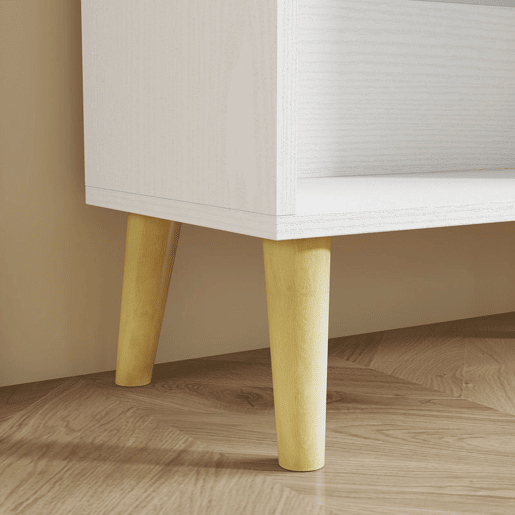 HOMCOM Estante de 10 Cubos com 3 Níveis e Pés em Madeira Maciça, para Quarto, Sala ou Escritório, 140x24x107 cm, Branco HOMCOM Estante de 10 Cubos com 3 Níveis e Pés em Madeira Maciça, para Quarto, Sala ou Escritório, 140x24x107 cm, Branco
