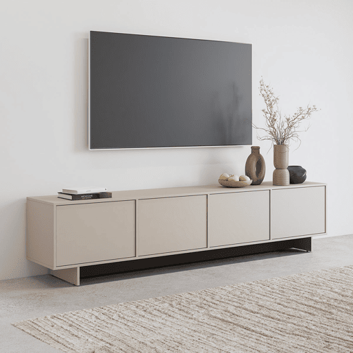 Móvel de TV 4 portas 221 cm Tadao Caxemira