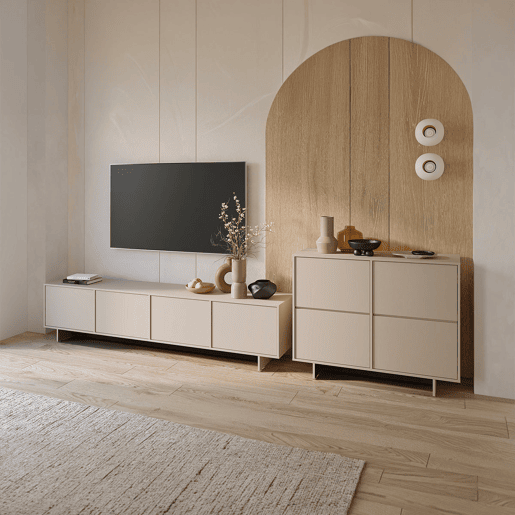 Móvel de TV 4 portas 221 cm Tadao Caxemira