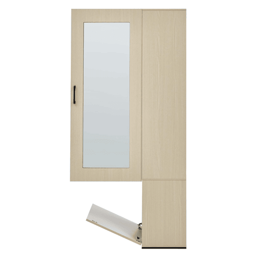 Armário de entrada com espelho e banco - barra de roupa extraível, sapateira, 4 ganchos, banco almofadado - madeira Armário de entrada com espelho e banco - barra de roupa extraível, sapateira, 4 ganchos, banco almofadado - madeira