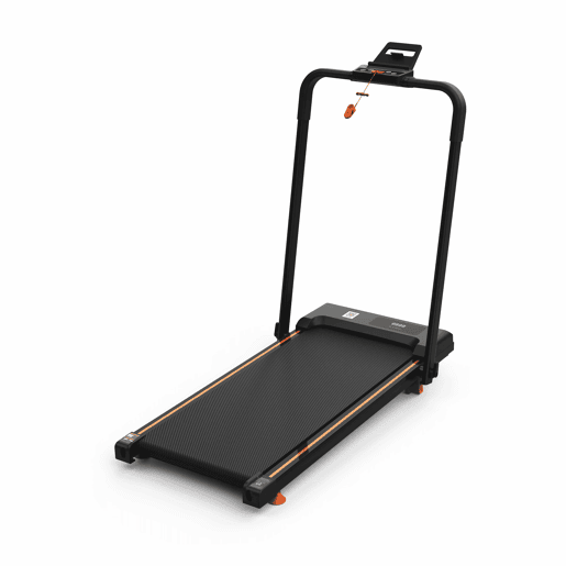 Passadeira compacta 2 em 1 - portátil com aplicação, inclinação ajustável, para caminhar, correr e trotar, capacidade de 120 kg - Preto Passadeira compacta 2 em 1 - portátil com aplicação, inclinação ajustável, para caminhar, correr e trotar, capacidade de 120 kg - Preto