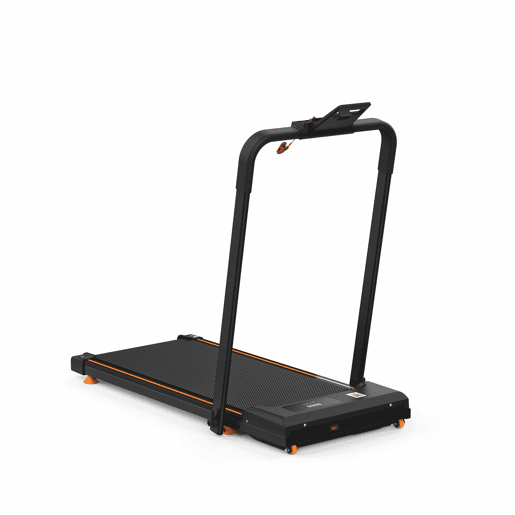 Passadeira compacta 2 em 1 - portátil com aplicação, inclinação ajustável, para caminhar, correr e trotar, capacidade de 120 kg - Preto Passadeira compacta 2 em 1 - portátil com aplicação, inclinação ajustável, para caminhar, correr e trotar, capacidade de 120 kg - Preto