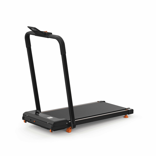 Passadeira compacta 2 em 1 - portátil com aplicação, inclinação ajustável, para caminhar, correr e trotar, capacidade de 120 kg - Preto Passadeira compacta 2 em 1 - portátil com aplicação, inclinação ajustável, para caminhar, correr e trotar, capacidade de 120 kg - Preto