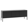 Suporte para TV 3 portas 151 cm Daria Preto