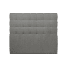 Cabeceira de Cama Quadrados Ascot Graphite 120 x 180 cm