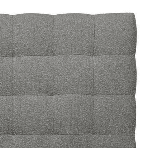 Cabeceira de cama quadrada Ascot Graphite 120 x 135 cm - Altura 120 cm Indream