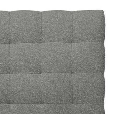 Cabeceira de cama quadrada Ascot Graphite 120 x 135 cm - Altura 120 cm Indream
