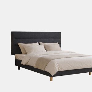 Cabeceira de Cama 2 Linhas Milano Anthacite 120 x 80 cm - Altura 120 cm Indream