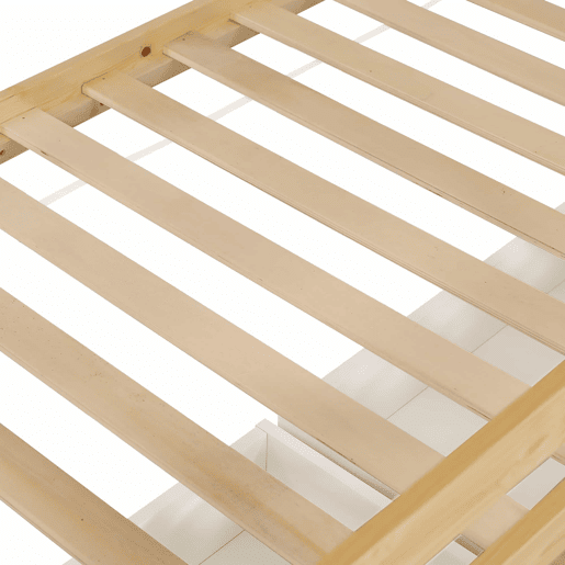 Beliche infantil 90 x 200 cm - Janelas decorativas, escada de segurança com corrimão, 2 gavetas com rodízios, madeira de pinho e MDF - Branco e natural Beliche infantil 90 x 200 cm - Janelas decorativas, escada de segurança com corrimão, 2 gavetas com rodízios, madeira de pinho e MDF - Branco e natural