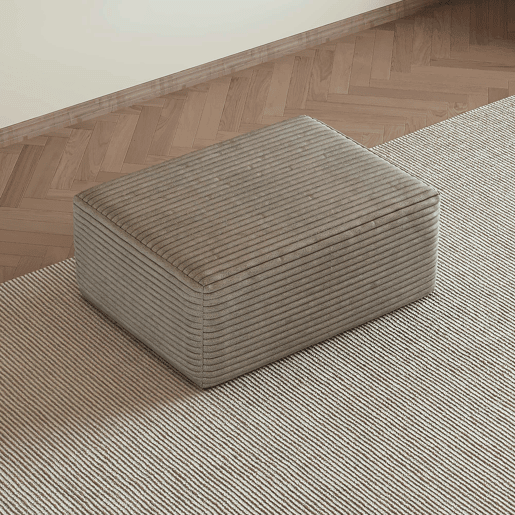 Puf decorativo 70 x 95 x 40 cm u2013 estofamento macio e design moderno u2013 Camel Puf decorativo 70 x 95 x 40 cm u2013 estofamento macio e design moderno u2013 Camel