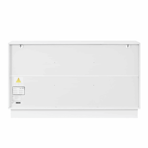 Aparador sem dimensões especificadas - Iluminação LED com controlo por aplicação, compartimentos em acrílico, armário de arrumação para sala de estar, design moderno - Branco Aparador sem dimensões especificadas - Iluminação LED com controlo por aplicação, compartimentos em acrílico, armário de arrumação para sala de estar, design moderno - Branco