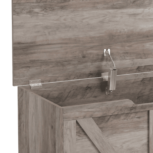 HOMCOM Baú de Arrumação de 100 L, Banco com Tampa e Dobradiça de Segurança, para Quarto, Sala e Entrada, 80x40x45 cm, Cinzento HOMCOM Baú de Arrumação de 100 L, Banco com Tampa e Dobradiça de Segurança, para Quarto, Sala e Entrada, 80x40x45 cm, Cinzento