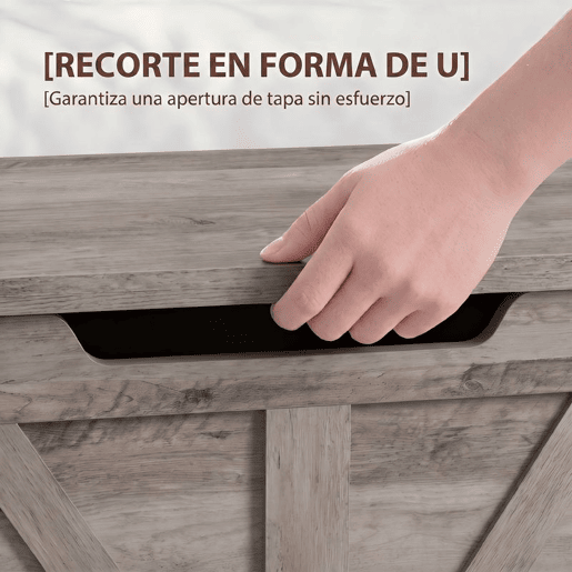HOMCOM Baú de Arrumação de 100 L, Banco com Tampa e Dobradiça de Segurança, para Quarto, Sala e Entrada, 80x40x45 cm, Cinzento HOMCOM Baú de Arrumação de 100 L, Banco com Tampa e Dobradiça de Segurança, para Quarto, Sala e Entrada, 80x40x45 cm, Cinzento