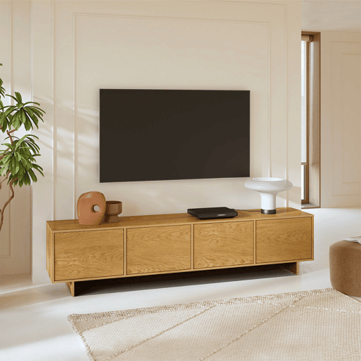 Móvel de TV 4 portas 221 cm Tadao Madeira Móvel de TV 4 portas 221 cm Tadao Madeira