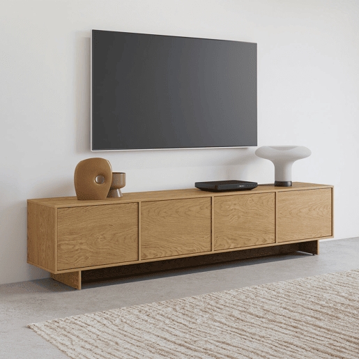 Móvel de TV 4 portas 221 cm Tadao Madeira Móvel de TV 4 portas 221 cm Tadao Madeira
