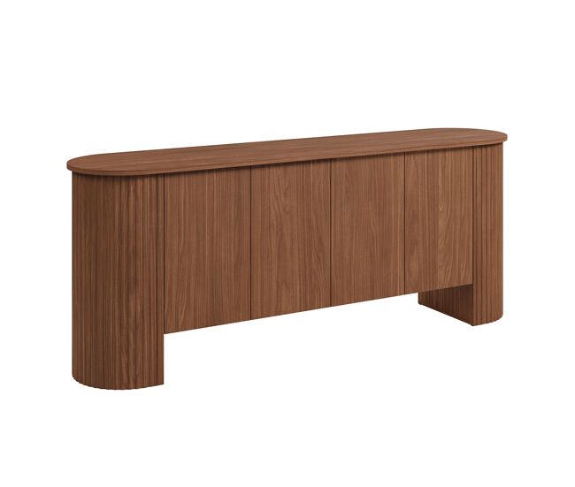 Aparador de 4 puertas canopée madera oscura