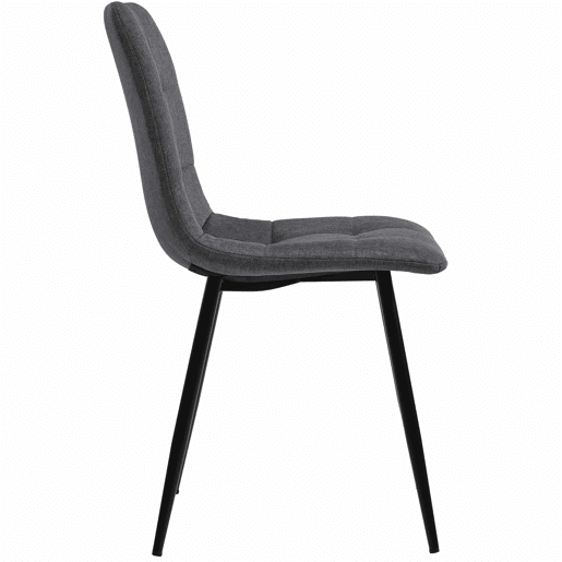 Conjunto de sala de jantar de 5 peças - mesa extensível com gavetas, para 4-6 pessoas, cadeiras em linho cinzento - castanho escuro Conjunto de sala de jantar de 5 peças - mesa extensível com gavetas, para 4-6 pessoas, cadeiras em linho cinzento - castanho escuro