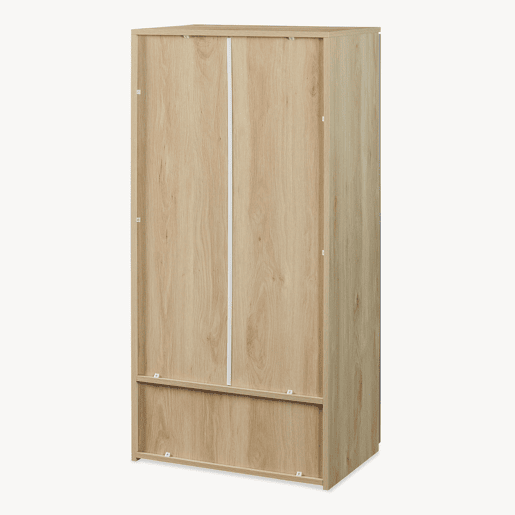 Roupeiro infantil Beldinupp 2 portas 1 varão 123x60x40cm Carvalho Cinzento en.casa Roupeiro infantil Beldinupp 2 portas 1 varão 123x60x40cm Carvalho Cinzento en.casa