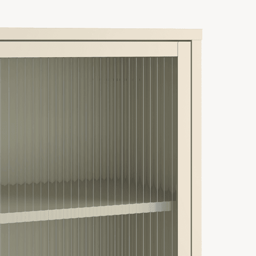 Vitrina Säkylä 1 porta aço 150x50x35 cm Camelo en.casa Vitrina Säkylä 1 porta aço 150x50x35 cm Camelo en.casa