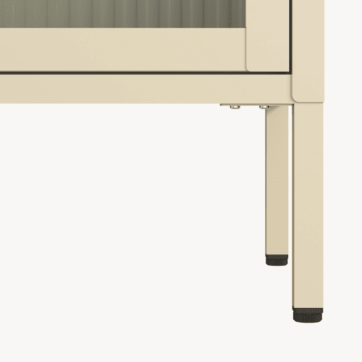 Vitrina Säkylä 1 porta aço 150x50x35 cm Camelo en.casa Vitrina Säkylä 1 porta aço 150x50x35 cm Camelo en.casa